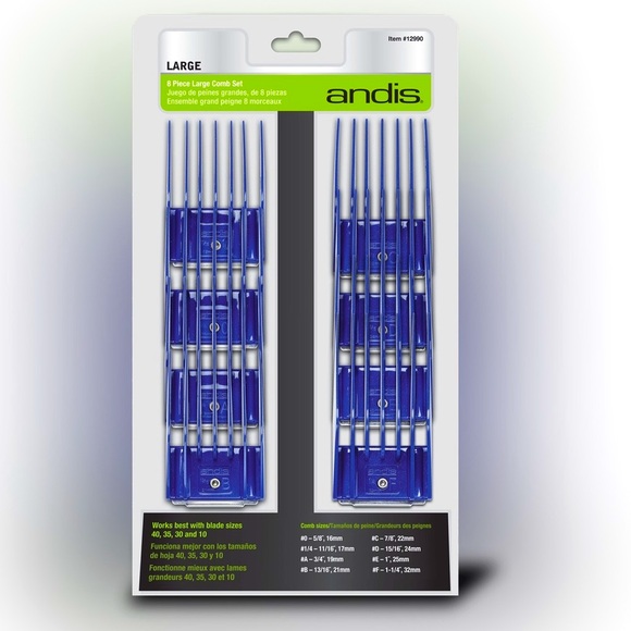 ANDIS Dog Clippers 8 Piece Large Comb Set • NEW IN BOX - Picture 12 of 12